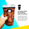 Lit Handlers Pint Glass Sleeve -Neoprene Cup Holder with Handle