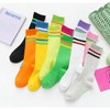 [ZGKULAEAOW] Kids High Socks, Children's Striped Socks, Boys and Girls,