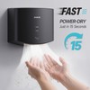 AIKE Air Wiper Compact Hand Dryer 110V 1400W Black (with