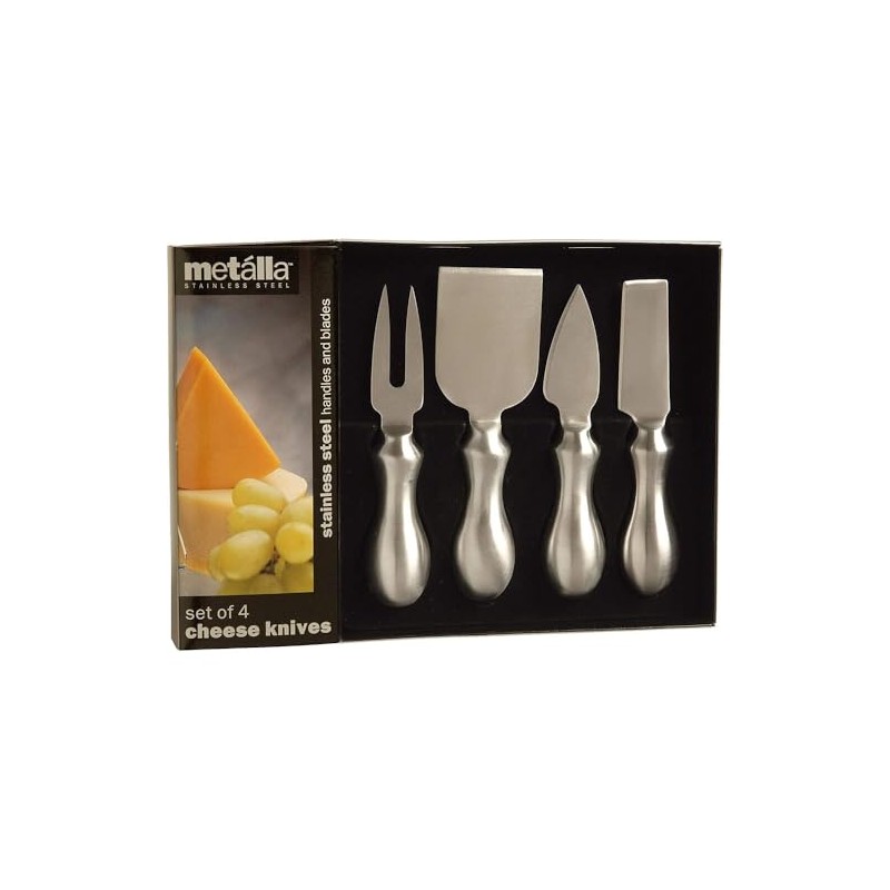 Prodyne K-4-S Stainless Steel Cheese Knives, Set of 4