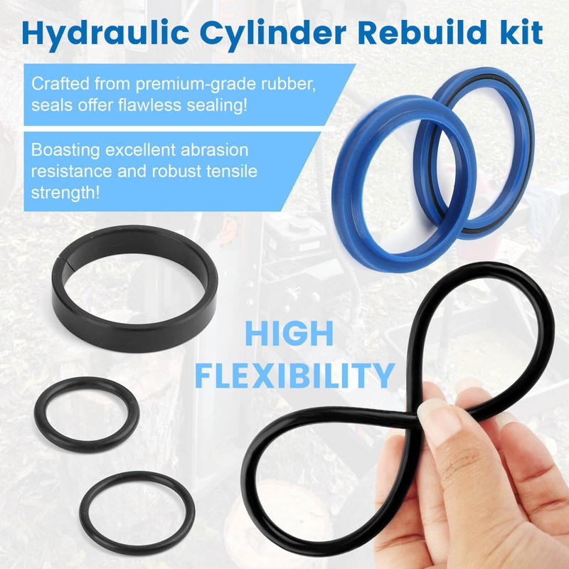 Hydraulic Log Splitter Cylinder Rebuild Seal Kit for 4.5" Bore