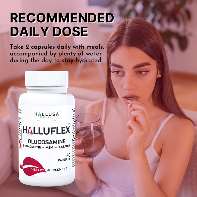 Hallusa Natural HALLUFLEX - Joint Strength & Mobility Support -