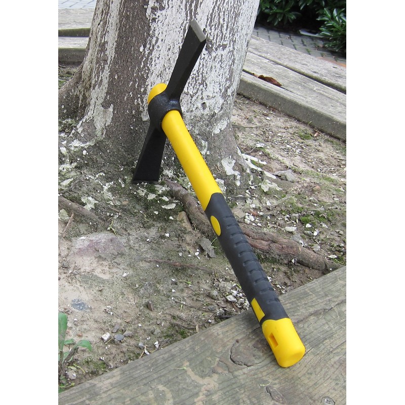 Forged Adze Hoe, Weeding Mattock Cutter, Pick Axe 15-Inch, One