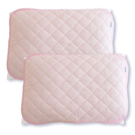 Sylphies Pillow Pads, Cooling Sensation, Set of 2, 17.9 x 24.8 inches (43 x 63 cm), Reversible, Cool to the Touch, Washable, Moisture Wicking, Quick Drying, All Seasons, Good Sleep, Cool Feel, Pink