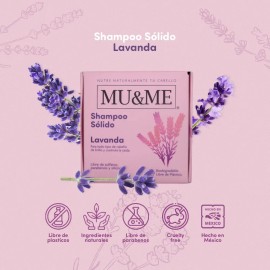 Shampoo Solido Mu&me Lavanda Anticaida 60gr