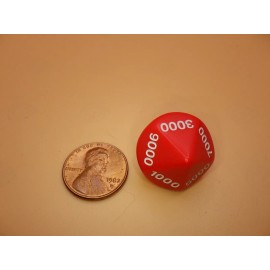 Koplow Games Red Thousands D10 Ten Sided Die Role Playing Games RPG Tabletop CCG Card Board