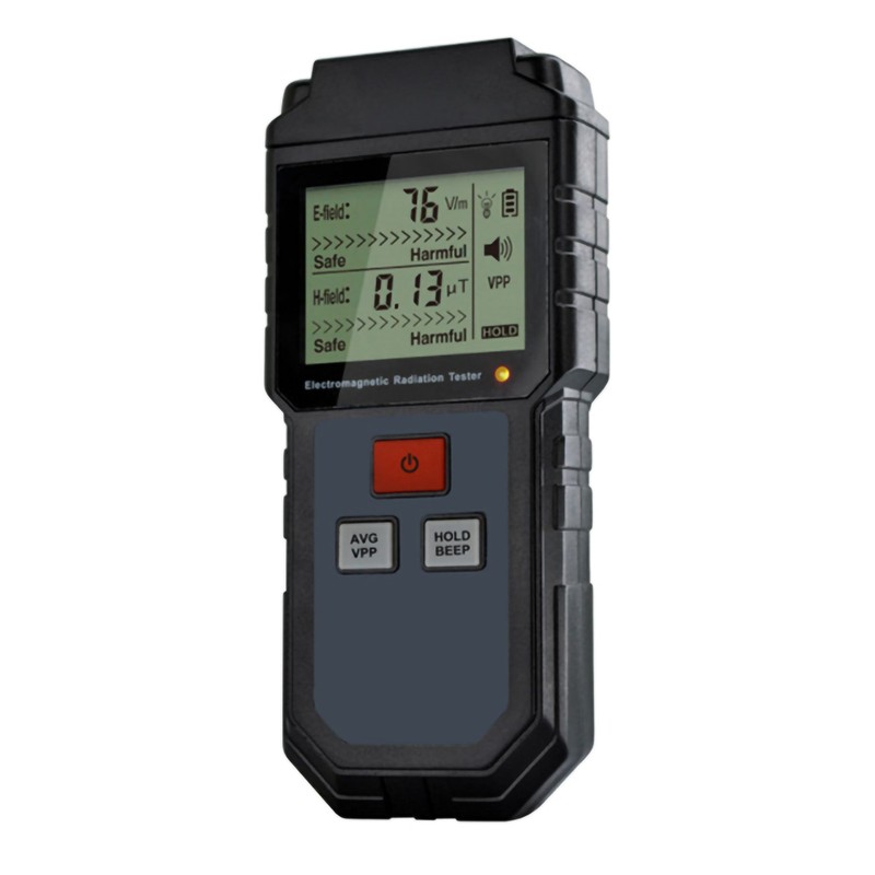 Electromagnetic Field Radiation Detector Portable Handheld EMF Monitor with HD