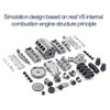 Aswalling Mini V8 Engine Running Kit, Ax90104 Scx10 Second Generation