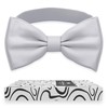 Adam Young Men's Light Gray Bow Tie Pre-Tied Style Formal