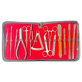 AAProTools 14 Pcs Dental Lab Technician Wax Modelling Knife Carvers Mixing Instruments Pliers DN-1141