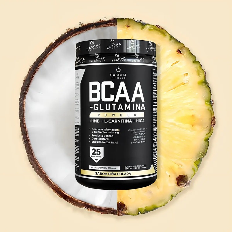 Bcaa 411 Sascha Fitness Suplemento Los Sabores Sabor Piña Colada