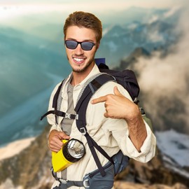 HIYANJN Reading Sunglasses for Men Women Outdoor Running Cycling Fishing Sport Full Frame Sun reader UV 400 Protection