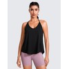 CRZ YOGA Lightweight Tie Back Workout Tank Top for Women