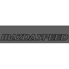 Oracal MAZDA SPEED 3 5 6  CX7 RX7 RX8 Mazdaspeed Decal sticker emblem logo WHITE (pair)