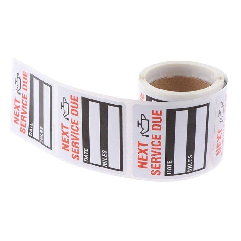 Unbranded 10Pcs Oil Change Maintenance Service Reminder Stickers Window Adhesive