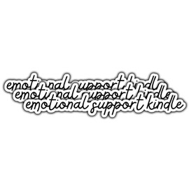 (3Pcs) Emotional Support Kindle Sticker Reading Lover Book Lover Bookish Booktok Reader Water Assistant Vinyl Sticker Decal for Water Bottle Laptop Kindle Phone Sticker Decor Stuff 3 Inches