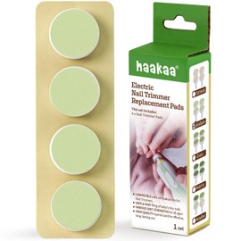 haakaa Electric Nail Trimmer Replacement Pads Baby Nail Trimmer Heads for Standard Baby Nail File, Suitable for 3-6 Months, Seafoam