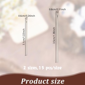 FREEBLOSS 30 Pcss Doll Hair Rooting Rerooting Tool Doll Hair Rooting Needle Rerooting Tool for Doll Hair Needles Reroot Rehair Doll Making Kit Doll Knitting Needles