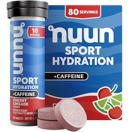 Nuun Sport  Caffeine Cherry Limeade Energy 54gr, 8 piezas                                                                                             