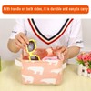 ZhengYue Storage Box Fabric Storage Baskets Cubes Linen and Cotton