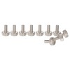 PrecisionGeek M4 x 10mm Aluminium Flat Knurled Thumb Screws (Set