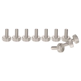 PrecisionGeek M4 x 10mm Aluminium Flat Knurled Thumb Screws (Set of 10)
