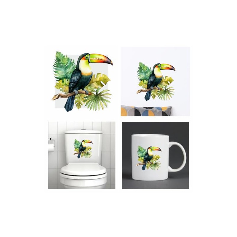 Toucan Stickers, Forest Animal Mugs & Cups, Covering Marks, Car