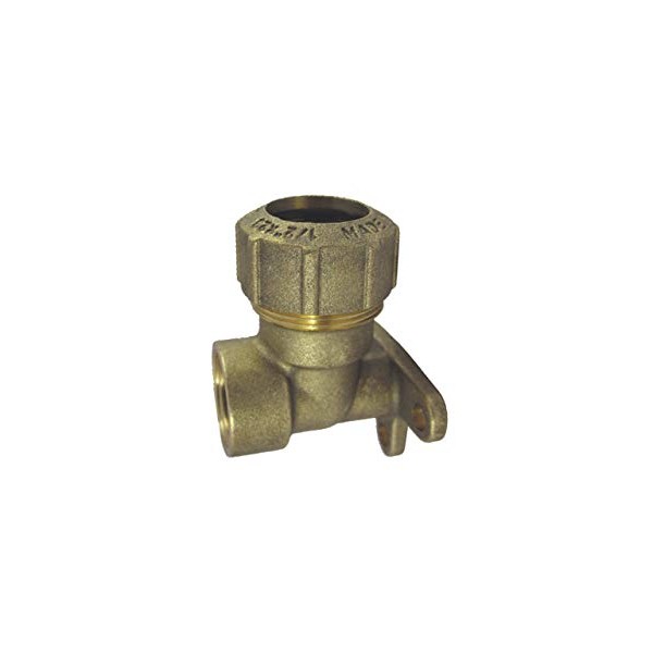 PE Pipe Connector Fittings 20 mm Screw Connection Brass DVGW