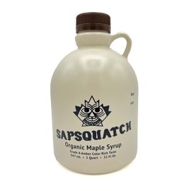 Sapsquatch Organic Maple Syrup - Quart - Grade-A Amber Rich