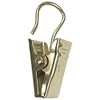 Merriway BH06728 (20 Pcs) Curtain Clips with Hooks, Brass Plated