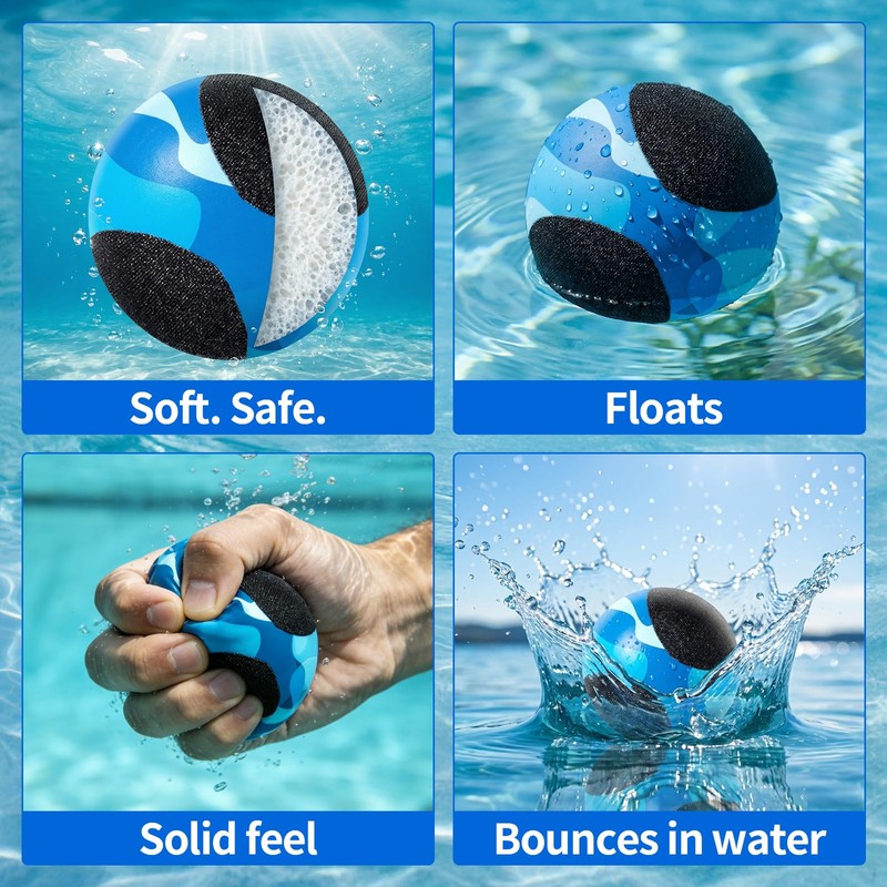 Water Baseball Glove Set, Pool Toys for Youth Adults, Beach