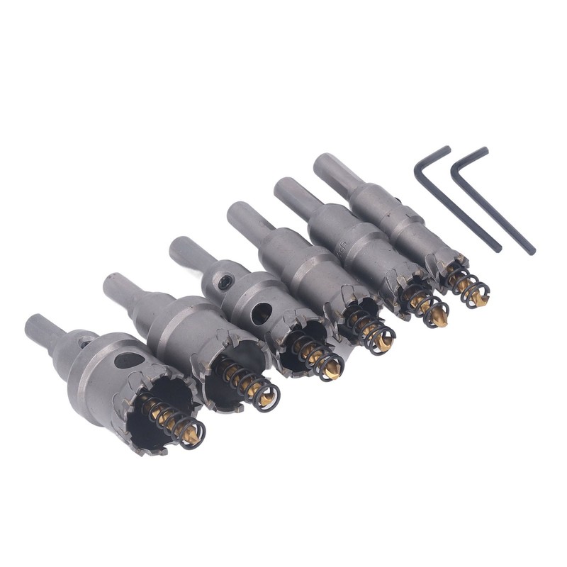 6PCS Set Carbide Hole Saw Kit 16 to 32mm TCT