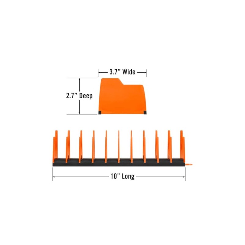 Ernst Manufacturing Plier Pro Premium No-Slip Plier Organizer, Holds 10-Tools