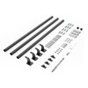 VEVOR Wall Mounted Stair Handrail, 10ft Pipe Staircase Handrail, Black
