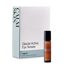 JUNGKRAUT Glacier Active Eye Serum for Men, 1 x 10ml, Natural Active Serum for Dark Circles and First Wrinkles, With Hyaluronic Acid for a Fresh Eye Area, Practical Roll-On