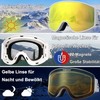OUTDOOR SPARTA Ski Goggles (2nd White Frame, Full Lens Mirrored