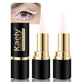 evpct 2Pcs Translucent White Gel Eyeliner Pencil Eye Black Face Paint Stick