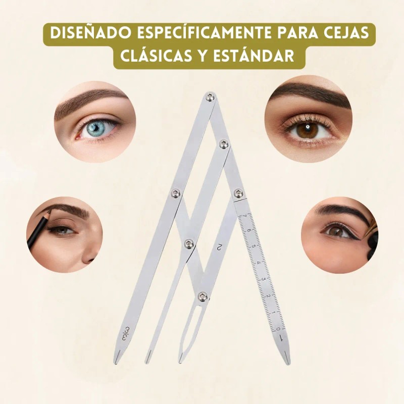 Compas Aureo Regla Microblading Diseño De Cejas Visagismo