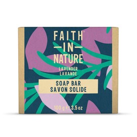Faith in Nature Natural Lavender Soap, Vegan and Untested, SLS and Paraben Free, 100g
