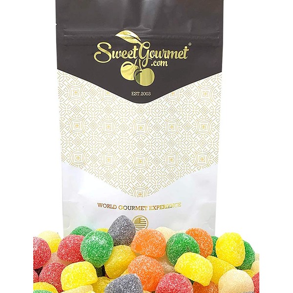 SweetGourmet Jelly Giant Gum Drops Candy | 1 pound