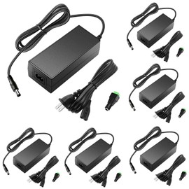 SHNITPWR 24V Power Supply 3A 72W AC/DC Adapter, 6-Pack 100~240V AC to DC 24 Volt 3amp 2.7A 2.5A 2.3A Converter Transformer 5.5x2.5mm Plug for LED Strip Lights 3D Printer CCTV Camera LCD Monitor