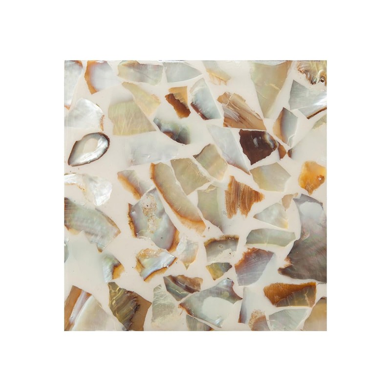 Shell Coasters, Set of 5, Asian Goods, Natural Shells, Capiz,