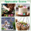 GSrenyu 120 Pcs Mini Resin Animals,Luminous Toy Tiny Resin Ducks,Frogs,Fish