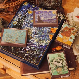 MilleFée Painting Eyeshadow, Gogh Series Complete Box, 4 Pieces, Box Included, Present Gift MilleFee