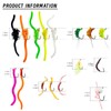 FREE FISHER 16Pcs Fly Fishing Wet Flies Nymphs, Squirmy Wormy,