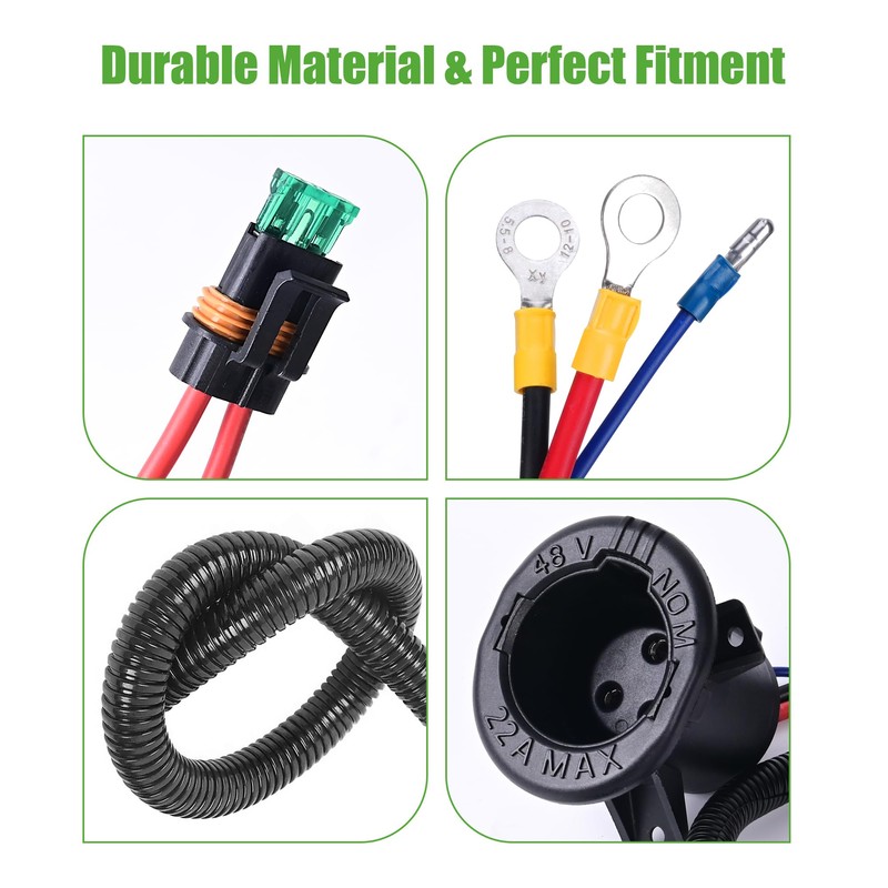 10L0L Golf Cart Charger DC Receptacle for Club Car Precedent