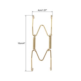 sourcing map Plate Hanger, 4-5 Inch Stainless Steel Invisible Wall Plate Hangers with Wall Decorative Hooks and Tip Protector for Decorative Plates and Art