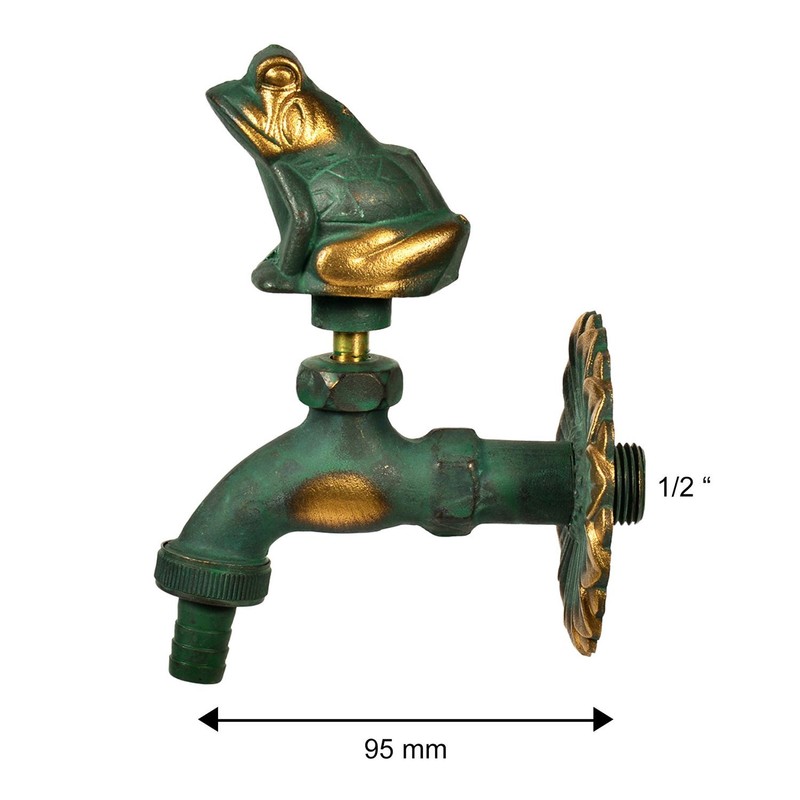 VARIOSAN Nostalgia Frog 11206 Outlet Valve 1/2 Inch Patinated Brass