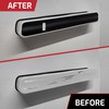 [ARMOR UP] 4+2 Practice pcs. Cutout Black Gloss Door Handle