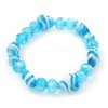 Avalaya Light Blue Heart & Faceted Bead Flex Bracelet -